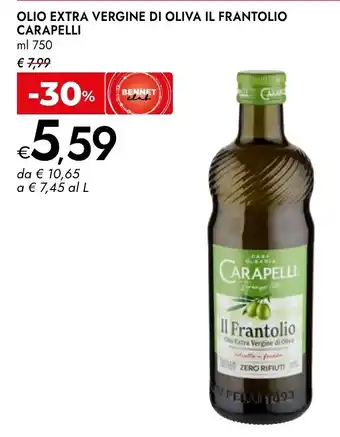 Olio extra vergine di oliva il frantolio carapelli