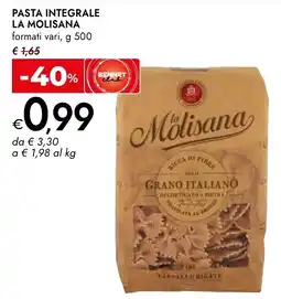 Bennet Pasta integrale la Molisana offerta