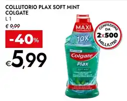Bennet Collutorio Plax Soft Mint Colgate offerta
