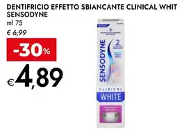 Bennet Dentifricio effetto sbiancante clinical white sensodyne offerta