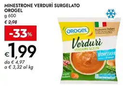 Bennet Minestrone verduri Orogel offerta