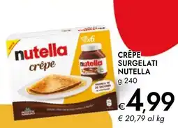 Bennet Crêpe surgelati Nutella offerta
