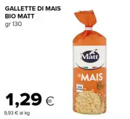 Tigre Gallette di mais bio Matt offerta