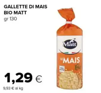 Gallette di mais bio Matt