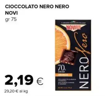 Cioccolato nero nero Novi