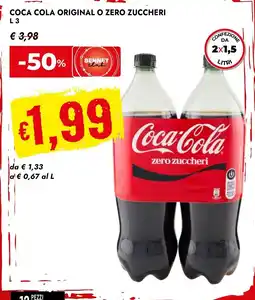 Bennet Coca-Cola zero zuccheri offerta
