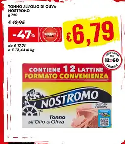 Bennet Tonno all'Olio di Oliva Nostromo offerta