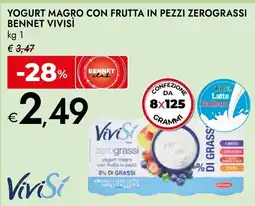 Bennet Yogurt magro con frutta in pezzi Bennet ViviSi offerta