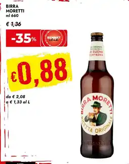 Bennet Birra Moretti offerta