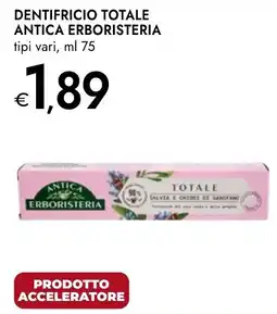 Bennet Dentifricio totale Antica Erboristeria offerta