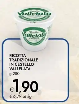 Bennet Ricotta tradizionale in cestello Vallelata offerta