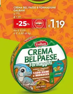 Bennet Crema Bel Paese Formaggini Galbani offerta