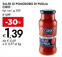 Bennet Salse di pomodoro di Puglia Cirio offerta
