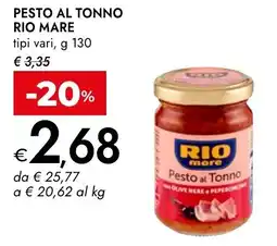 Bennet Pesto al Tonno Rio Mare offerta