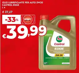 Bennet Olio lubrificante per auto Castrol Edge offerta