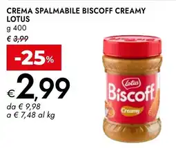 Bennet Crema spalmabile biscoff creamy Lotus offerta