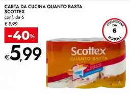 Bennet Carta da cucina Scottex Quanto Basta offerta