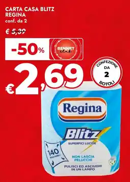 Bennet Carta casa Blitz Regina offerta