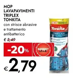 Bennet Mop lavapavimenti triplex tonkita offerta