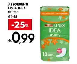 Bennet Assorbenti Lines Idea Liberty offerta