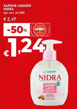 Bennet Sapone liquido Nidra offerta