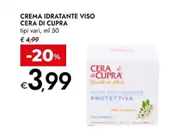 Bennet Crema idratante viso Cera di Cupra offerta