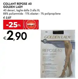 Bennet Collant Repose 40 Golden Lady offerta