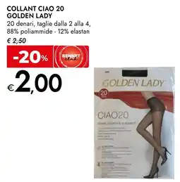 Bennet Collant Ciao 20 Golden Lady offerta