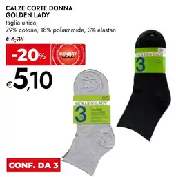 Bennet Calze corte donna Golden Lady offerta