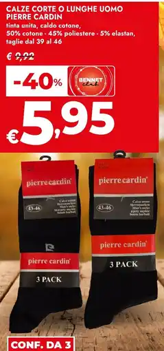 Bennet Calze uomo pierre cardin offerta