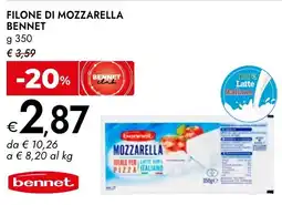 Bennet Filone di mozzarella Bennet offerta