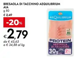 Bennet Bresaola di tacchino Aequilibrium offerta