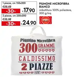 Bennet Piumino Microfibra Bennet offerta