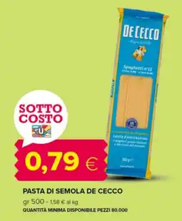 Tigre Pasta di semola De Cecco offerta