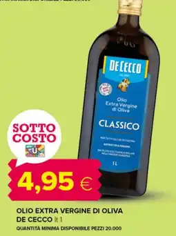 Tigre Olio extra vergine di oliva De Cecco Classico offerta