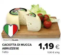 Tigre Caciotta di mucca abruzzese offerta