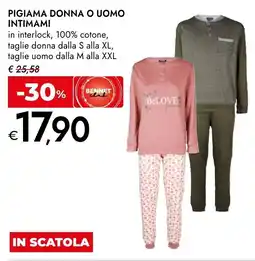 Bennet Pigiama donna o uomo Intimami offerta