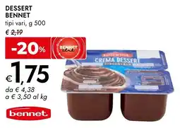 Bennet Crema dessert bennet offerta