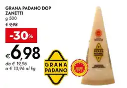 Bennet Grana Padano DOP Zanetti offerta