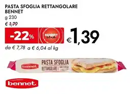 Bennet Pasta sfoglia rettangolare Bennet offerta