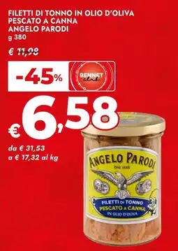 Bennet Filetti di tonno in olio d'oliva offerta