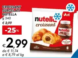 Bennet Croissant surgelati nutella offerta