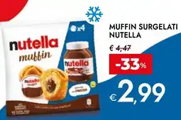 Bennet Muffin surgelati Nutella offerta
