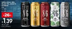Bennet Birra gold, red, black ipa, gold o extreme offerta