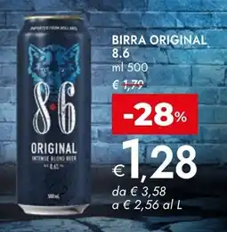 Bennet 8.6 Birra Original offerta