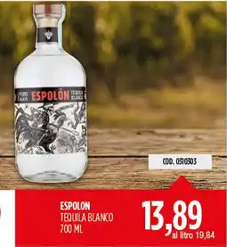 Carico Cash & Carry Espolon tequila blanco offerta