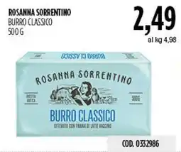 Carico Cash & Carry Rosanna Sorrentino Burro Classico offerta