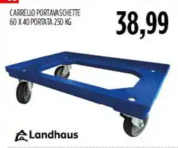 Carico Cash & Carry Carrello portaschette Landhaus offerta