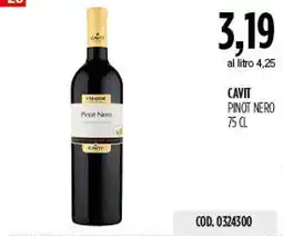 Carico Cash & Carry Cavit Pinot Nero offerta