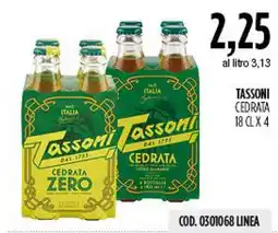 Carico Cash & Carry Tassoni Cedrata Zero offerta